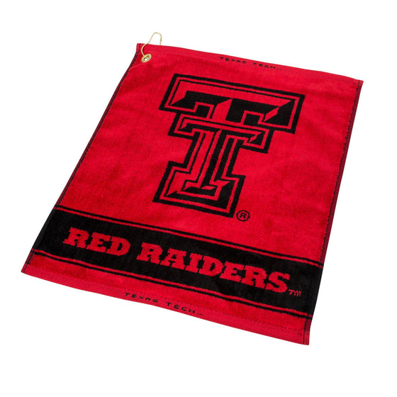 Texas Tech Red Raiders Jacquard Woven Golf Towel - 757 Sports Collectibles