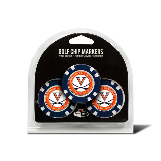 Virginia Cavaliers 3 Pack Golf Chip Ball Markers - 757 Sports Collectibles