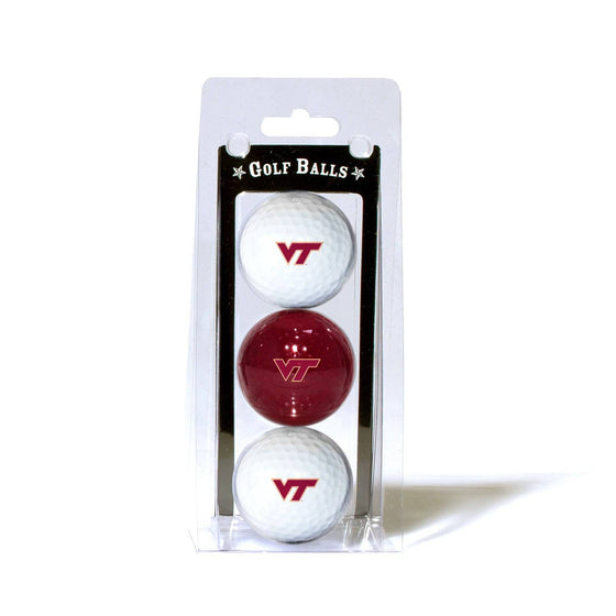 Virginia Tech Hokies 3 Golf Ball Pack - 757 Sports Collectibles