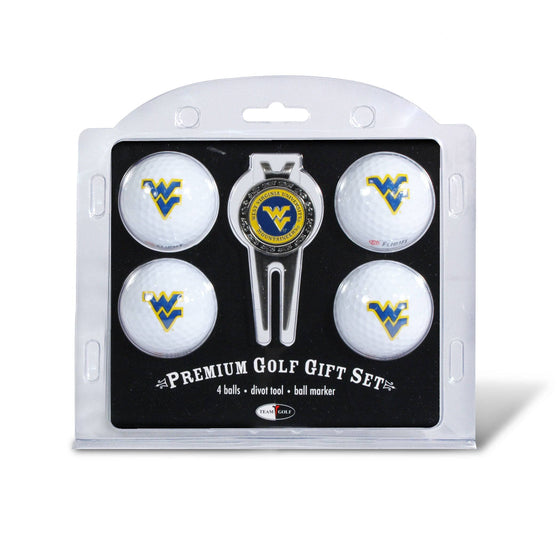 West Virginia Mountaineers 4 Golf Ball And Divot Tool Set - 757 Sports Collectibles