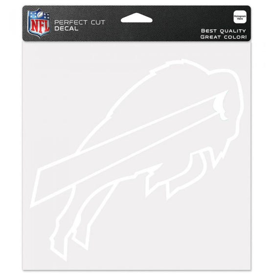 Buffalo Bills Perfect Cut Decal White 8x8