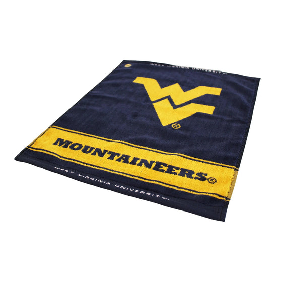 West Virginia Mountaineers Jacquard Woven Golf Towel - 757 Sports Collectibles