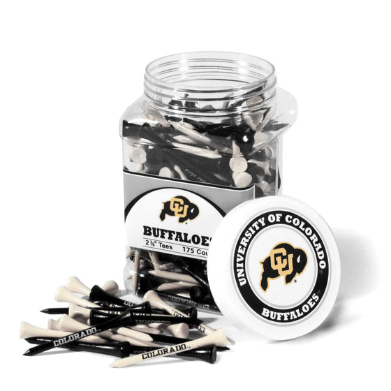 Colorado Buffaloes Jar Of 175 Golf Tees - 757 Sports Collectibles