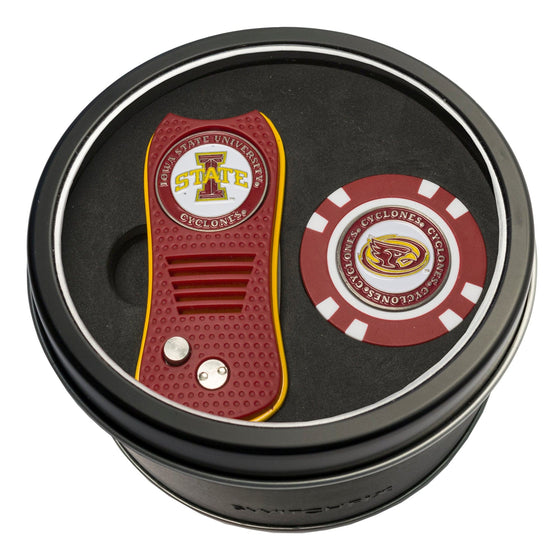 Iowa State Cyclones Tin Set - Switchfix, Golf Chip - 757 Sports Collectibles