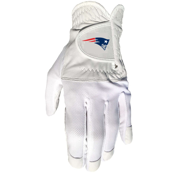 New England Patriots Golf Glove - Single Fit - Cabretta Leather - 757 Sports Collectibles