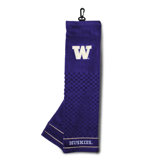 Washington Huskies Embroidered Golf Towel - 757 Sports Collectibles