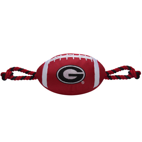 Georgia Bulldogs Nylon Football Dog Toy Pets First