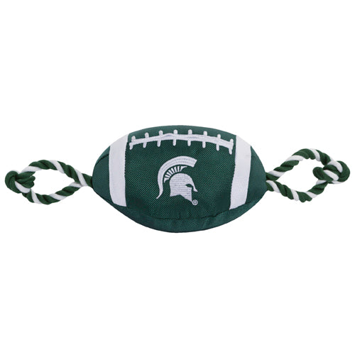 Michigan State Spartans Nylon Football Dog Toy Pets First