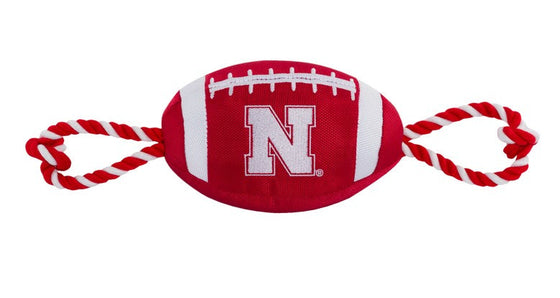 Nebraska Cornhuskers Nylon Football Dog Toy Pets First