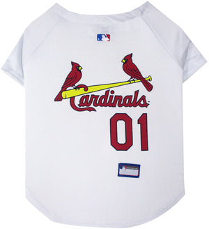 St. Louis Cardinals Dog Jersey - White Pets First