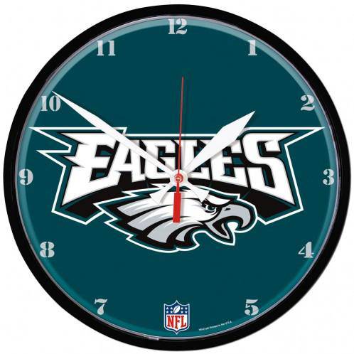 Philadelphia Eagles 12.75" Round Wall Clock - 757 Sports Collectibles