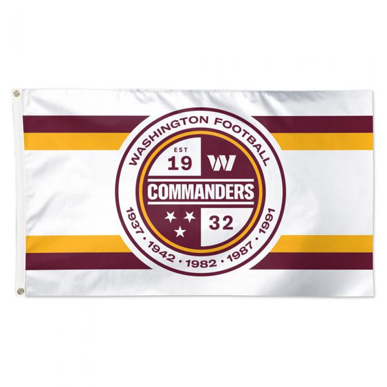 WASHINGTON COMMANDERS FLAG - DELUXE 3' X 5'