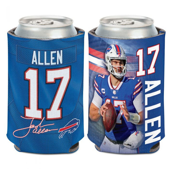 BUFFALO BILLS CAN COOLER 12 OZ. JOSH ALLEN - 757 Sports Collectibles