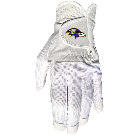 Baltimore Ravens Golf Glove - Single Fit - Cabretta Leather - 757 Sports Collectibles