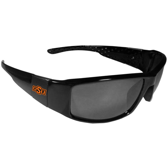 Oklahoma St. Cowboys Black Wrap Sunglasses