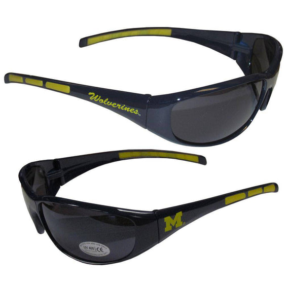 Michigan Wolverines Wrap Sunglasses (SSKG) - 757 Sports Collectibles