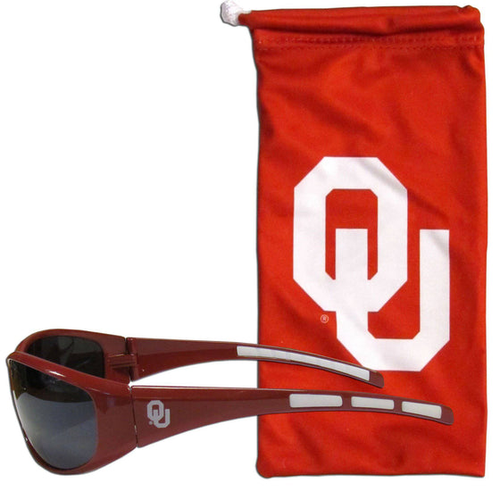 Oklahoma Sooners Sunglass and Bag Set (SSKG) - 757 Sports Collectibles