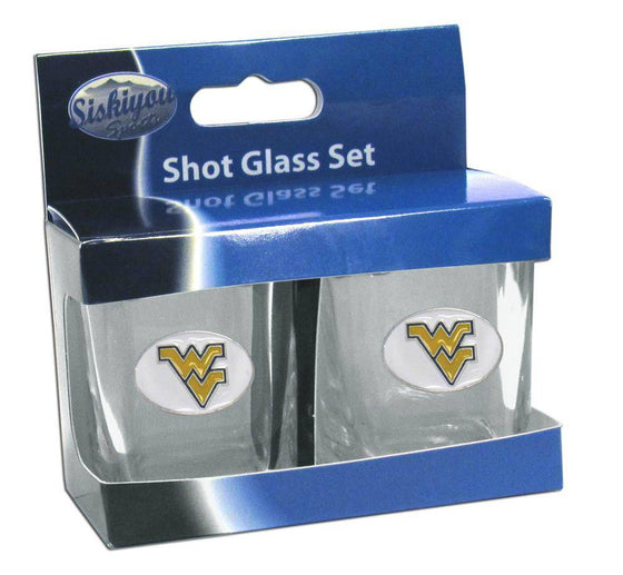 W. Virginia Mountaineers Shot Glass Set (SSKG) - 757 Sports Collectibles