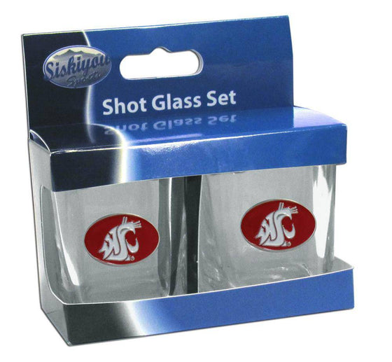 Washington St. Cougars Shot Glass Set (SSKG) - 757 Sports Collectibles