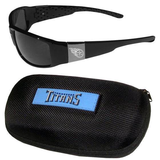 Tennessee Titans Chrome Wrap Sunglasses and Zippered Carrying Case (SSKG) - 757 Sports Collectibles