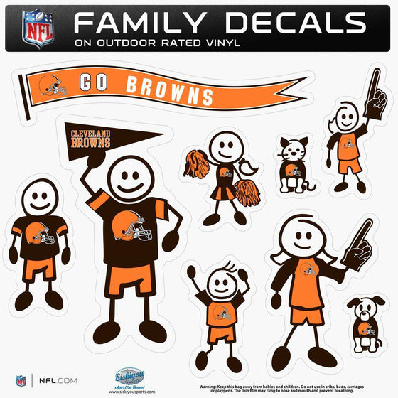 Cleveland Browns Family Decal Set Large (SSKG) - 757 Sports Collectibles