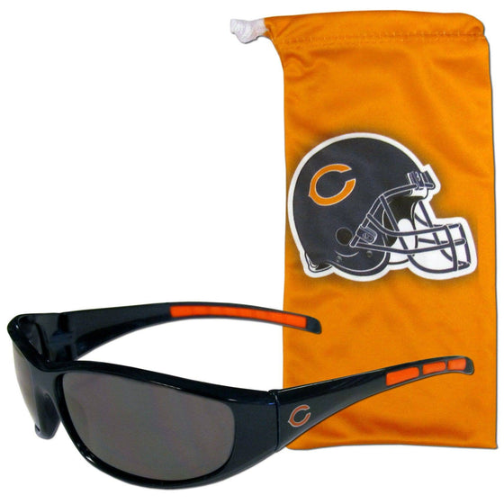 Chicago Bears Sunglass and Bag Set (SSKG) - 757 Sports Collectibles