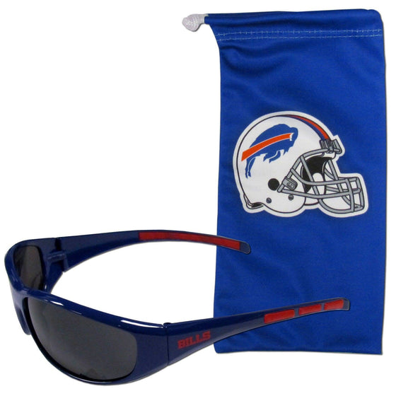 Buffalo Bills Sunglass and Bag Set (SSKG) - 757 Sports Collectibles