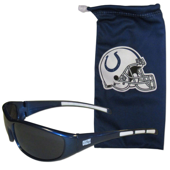 Indianapolis Colts Sunglass and Bag Set (SSKG) - 757 Sports Collectibles