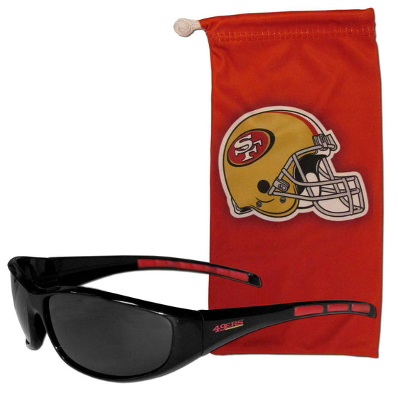 San Francisco 49ers Sunglass and Bag Set (SSKG) - 757 Sports Collectibles