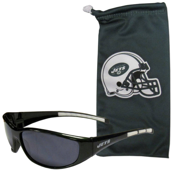 New York Jets Sunglass and Bag Set (SSKG) - 757 Sports Collectibles