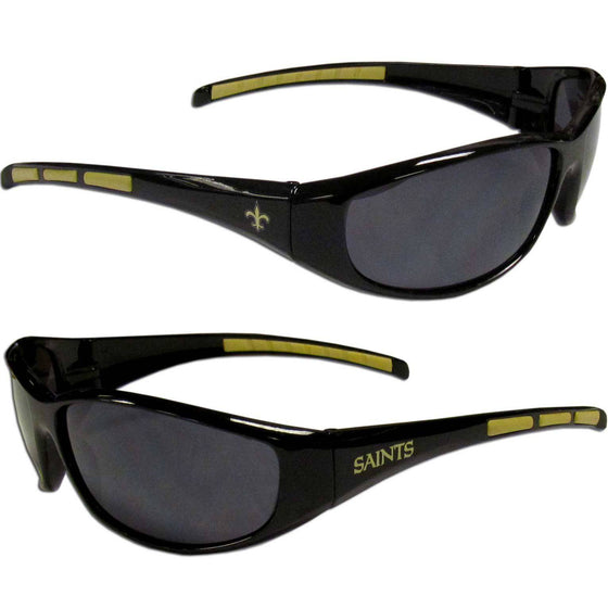 New Orleans Saints Wrap Sunglasses (SSKG) - 757 Sports Collectibles