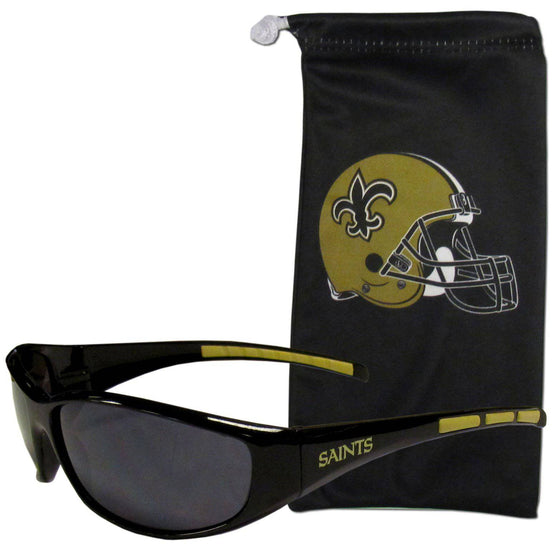 New Orleans Saints Sunglass and Bag Set (SSKG) - 757 Sports Collectibles