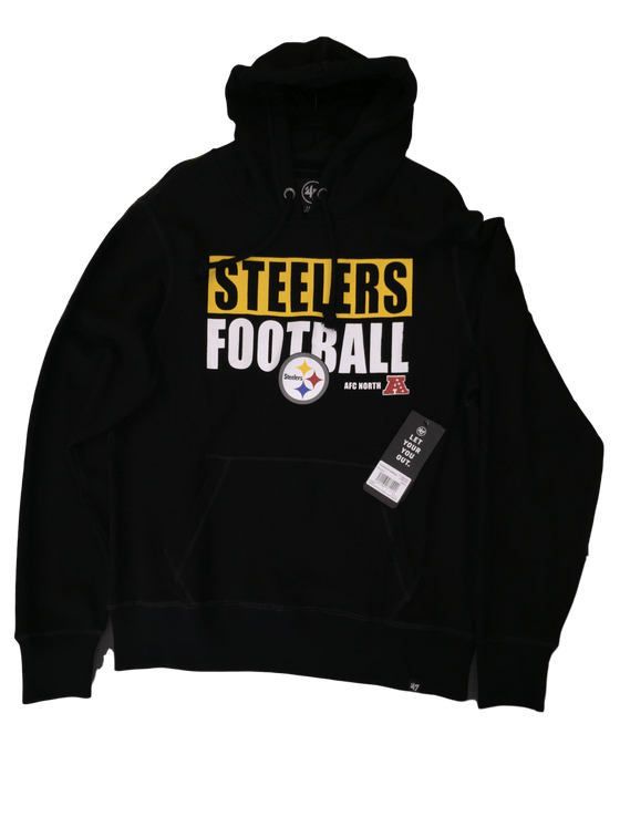 Pittsburgh Steelers Headline Pullover Hoodie Sweatshirt Size Large L - 757 Sports Collectibles