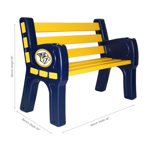 Imperial Nashville Predators Park Bench