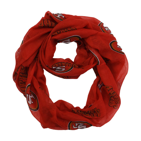 San Francisco 49ers Sheer Infinity Scarf - 757 Sports Collectibles