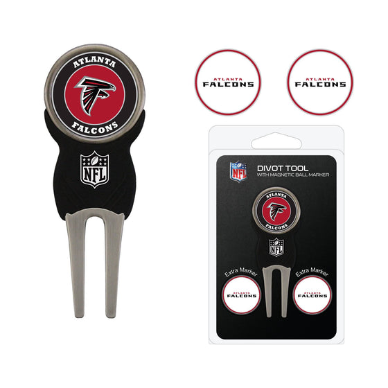 Atlanta Falcons Divot Tool Pack With 3 Golf Ball Markers - 757 Sports Collectibles