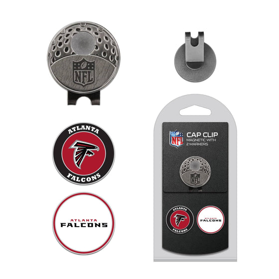Atlanta Falcons Cap Clip With 2 Golf Ball Markers - 757 Sports Collectibles