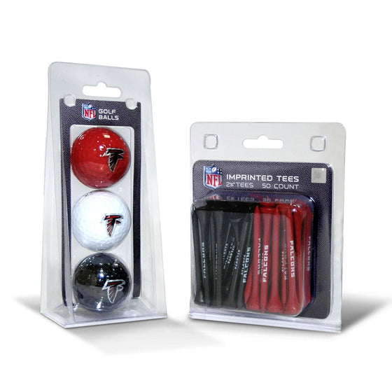 Atlanta Falcons 3 Golf Balls And 50 Golf Tees - 757 Sports Collectibles