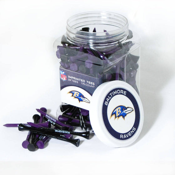 Baltimore Ravens Jar Of 175 Golf Tees - 757 Sports Collectibles