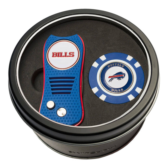 Buffalo Bills Tin Set - Switchfix, Golf Chip - 757 Sports Collectibles