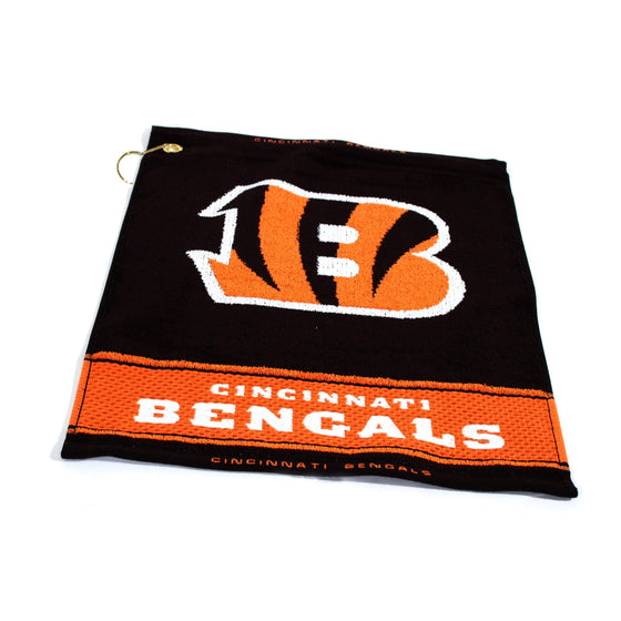 Cincinnati Bengals Jacquard Woven Golf Towel - 757 Sports Collectibles