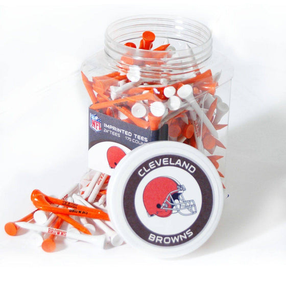 Cleveland Browns Jar Of 175 Golf Tees - 757 Sports Collectibles