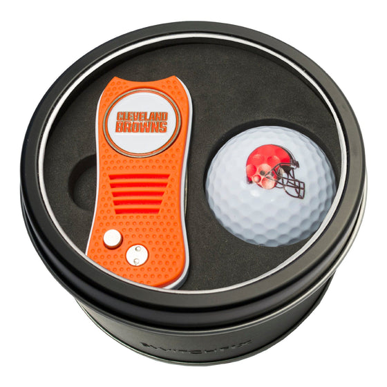 Cleveland Browns Tin Set - Switchfix, Golf Ball - 757 Sports Collectibles