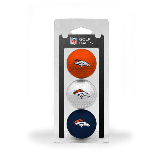 Denver Broncos 3 Golf Ball Pack - 757 Sports Collectibles