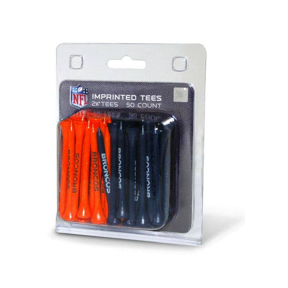 Denver Broncos Pack Of 50 Golf Tees - 757 Sports Collectibles