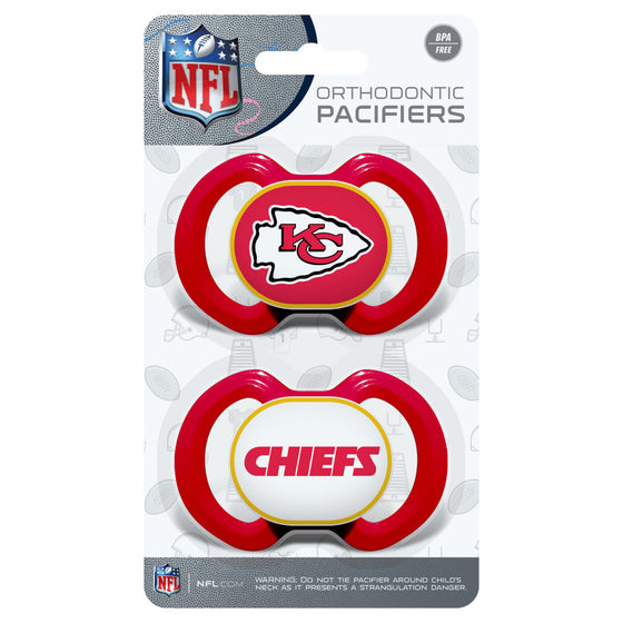 Kansas City Chiefs NFL Baby Fanatic Pacifier 2-Pack