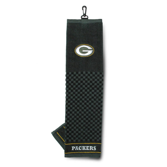 Green Bay Packers Embroidered Golf Towel - 757 Sports Collectibles