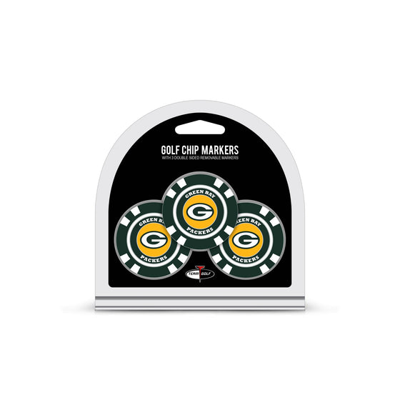 Green Bay Packers 3 Pack Golf Chip Ball Markers - 757 Sports Collectibles