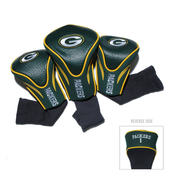 Green Bay Packers 3 Pack Contour Head Covers - 757 Sports Collectibles