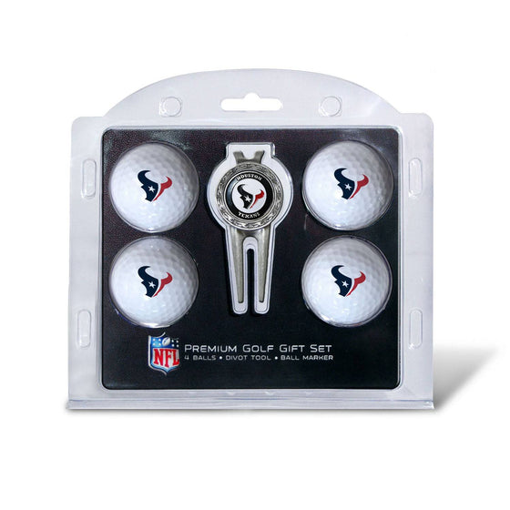 Houston Texans 4 Golf Ball And Divot Tool Set - 757 Sports Collectibles